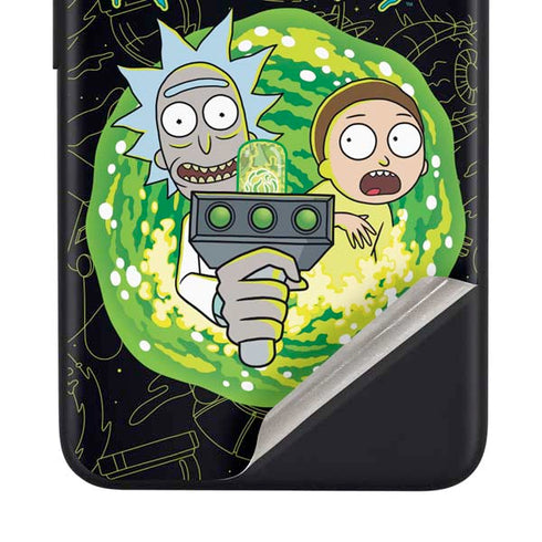Adult Swim Rick and Morty Portal Travel Google Pixel 4a Skin